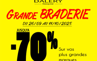 TOP DEPART DE LA BRADERIE !